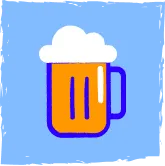ilustração de um copo de cerveja