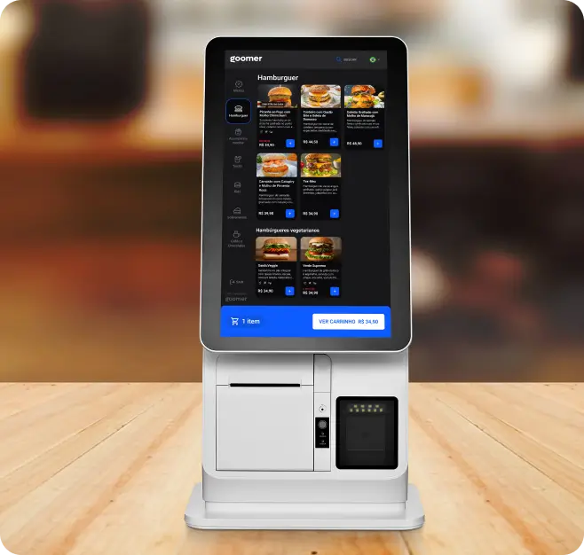 imagem do totem vertical de autoatendimento